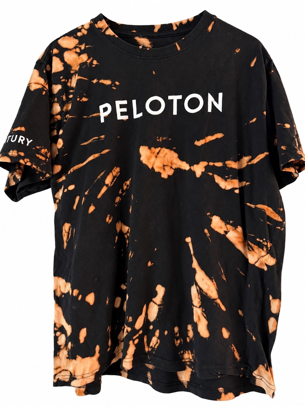 Peloton Bleach Tie-Dye T-Shirt Black - Size XL